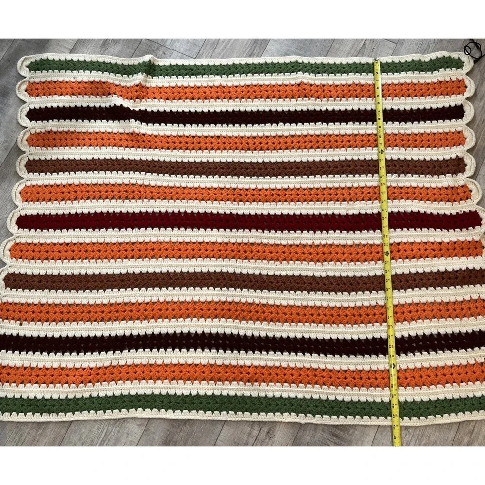 Handmade Crochet Granny Blanket Afghan Couch Throw 56x42